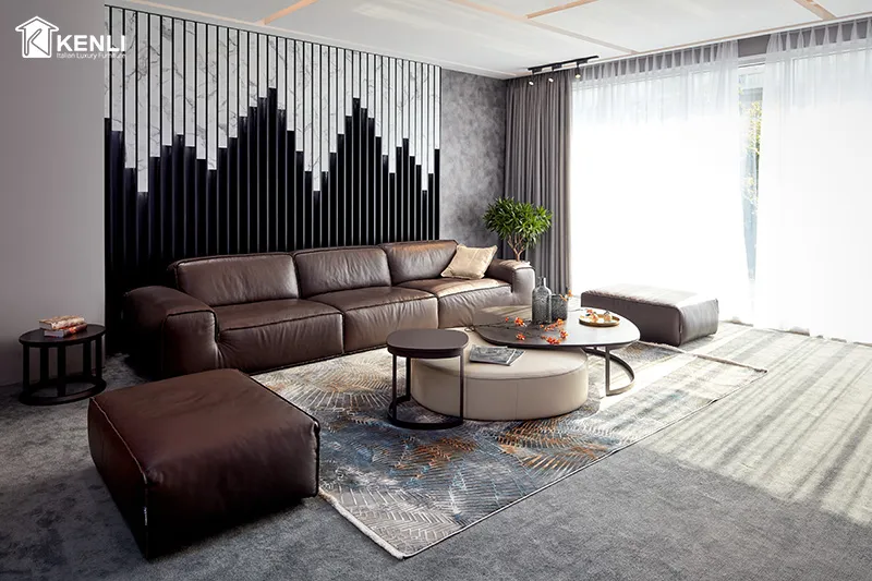 Sofa văng đơn giản, tinh tế của thương hiệu lớn, không dư thừa chi tiết