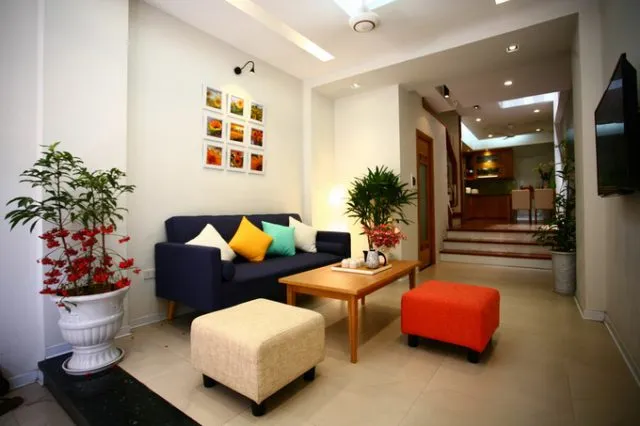 Bậc tam cấp phòng khách sang trọng