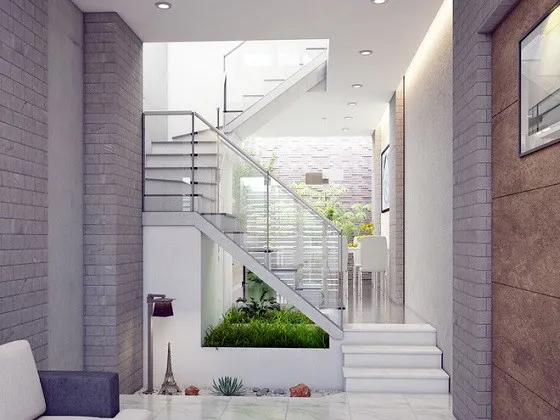 Bậc tam cấp phong cách Japandi