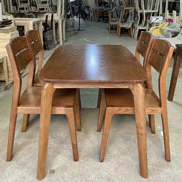 Bàn Ăn 4 Ghế Gỗ Sồi