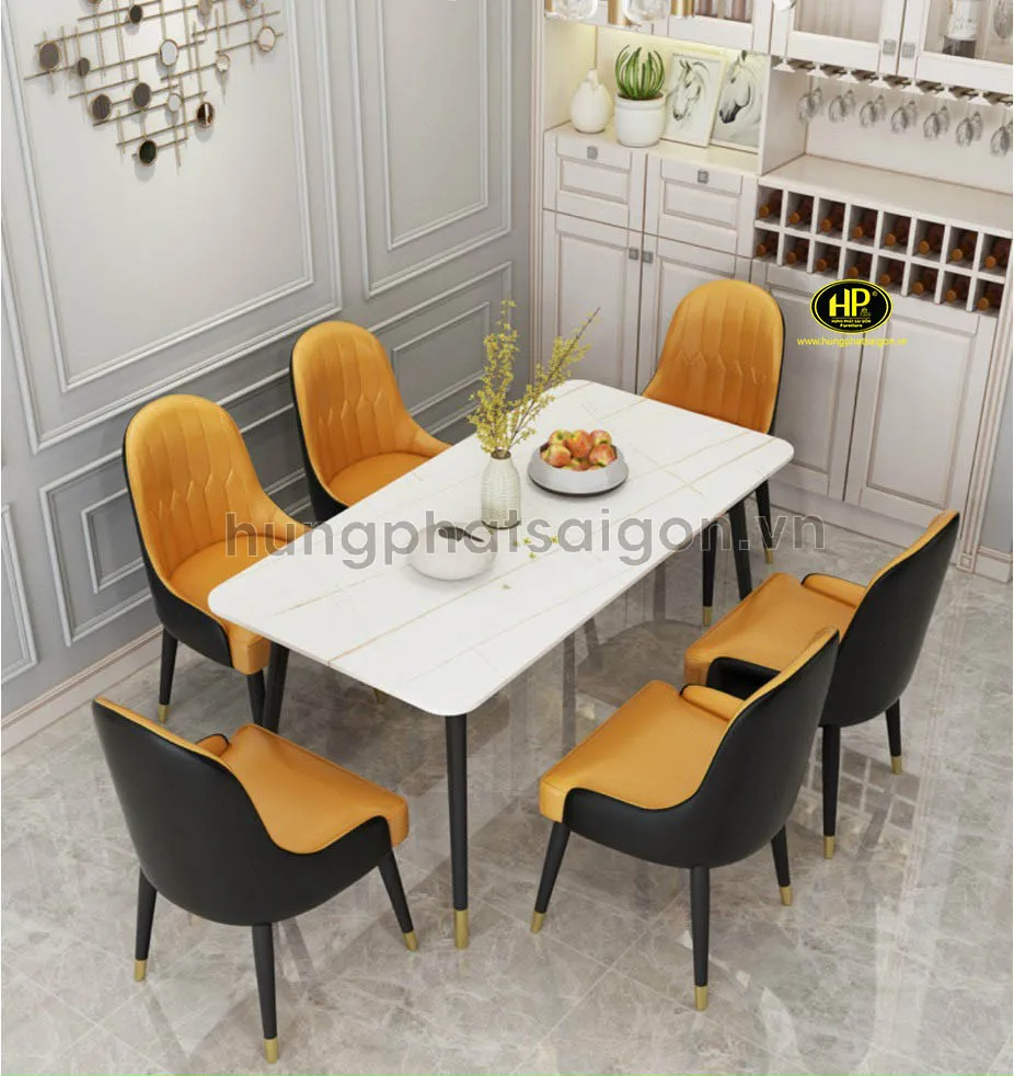 Bàn ăn phong cách hiện đại mang lại vẻ đẹp trẻ trung và năng động