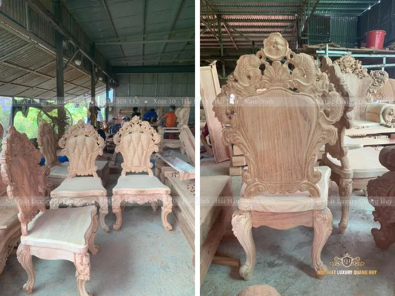 ghế gỗ gõ đỏ