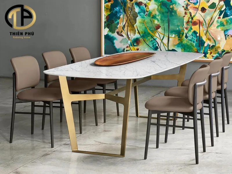 Bàn ăn mặt đá nhập khẩu Malaysia cao cấp
