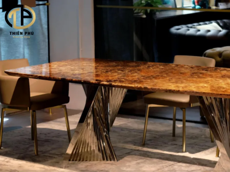 Bàn ăn mặt đá nhập khẩu Malaysia cao cấp