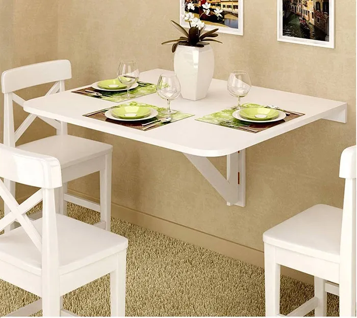 Bàn ăn gắn tường đẹp cho không gian hiện đại