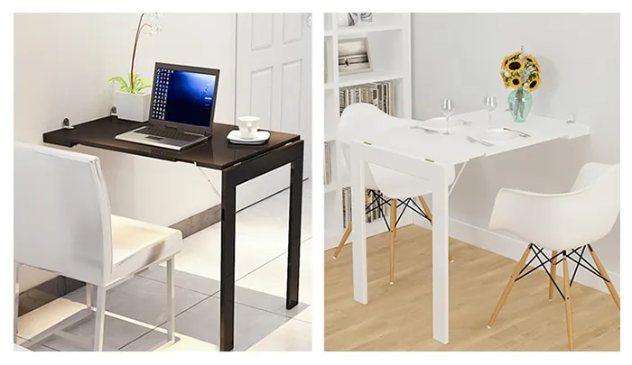 Bàn ăn tiện lợi cho không gian nhỏ hẹp