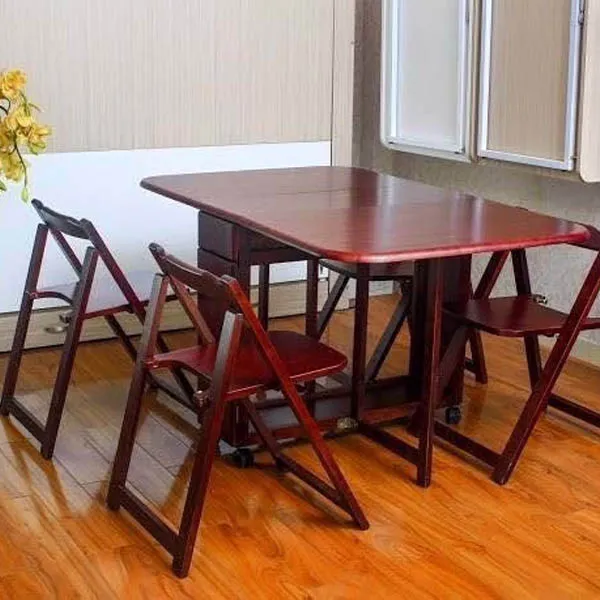 Bàn Ăn Thông Minh Màu Nâu 4 Ghế