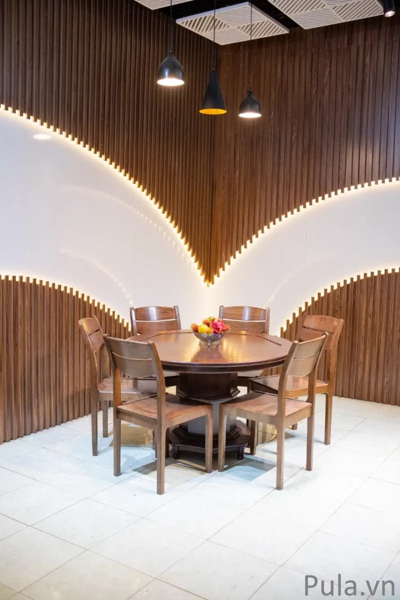 Bàn ăn tròn giá rẻ kết hợp ghế ăn GA06