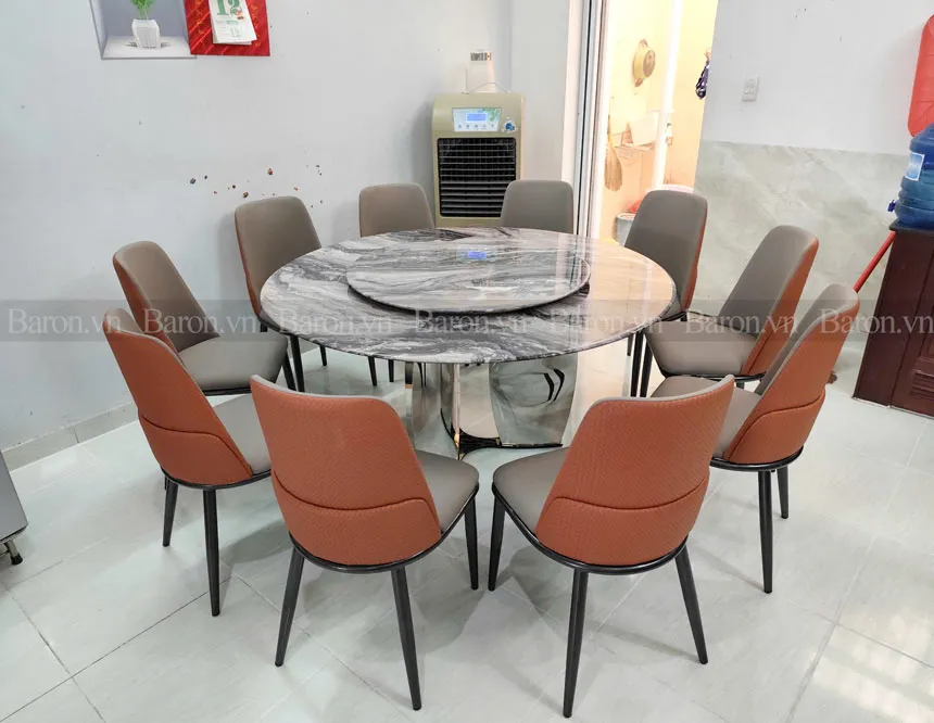 Lựa chọn ghế phù hợp với bàn ăn tròn 10 ghế