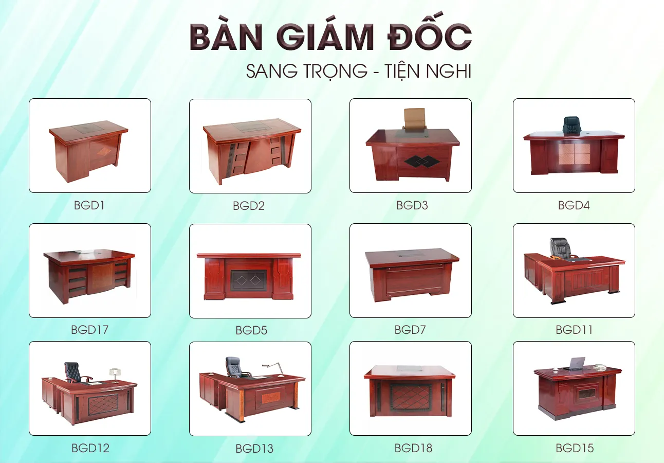 Bàn giám đốc PU thanh lý, vẫn đảm bảo tính sang trọng