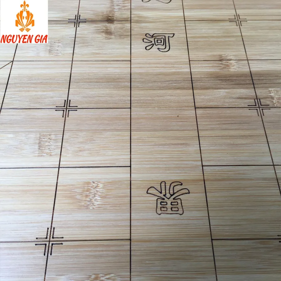 Bàn cờ gỗ trúc đã qua xử lý chống cong vênh và mối mọt