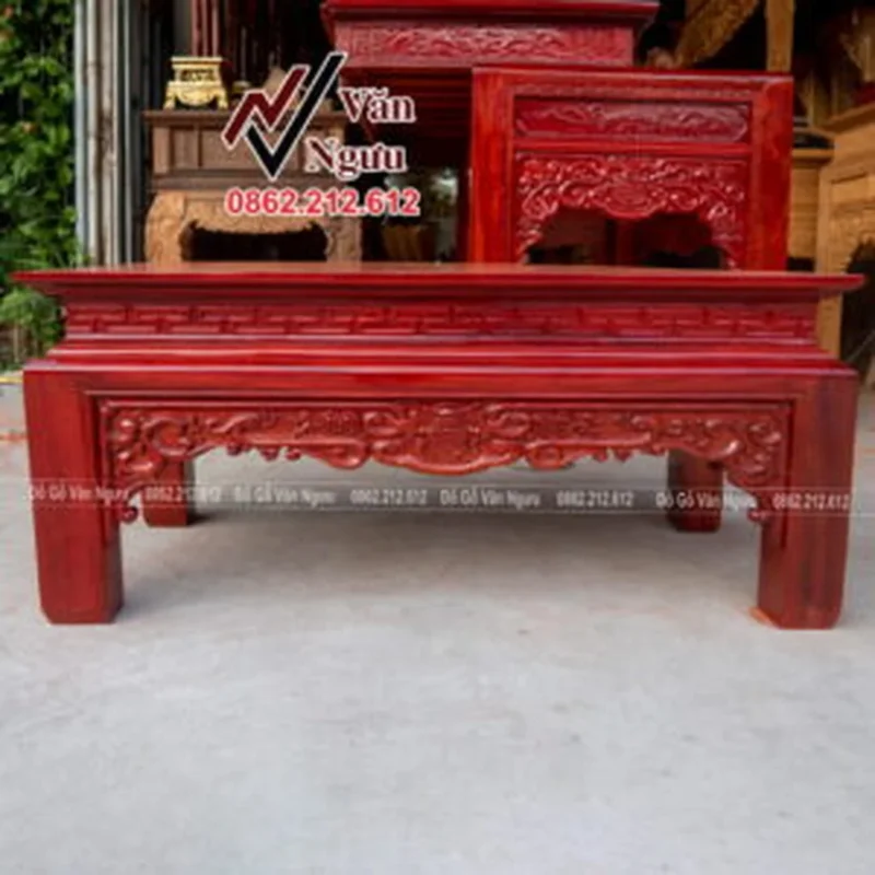 Bàn cúng cơm như ý gỗ hương cao cấp