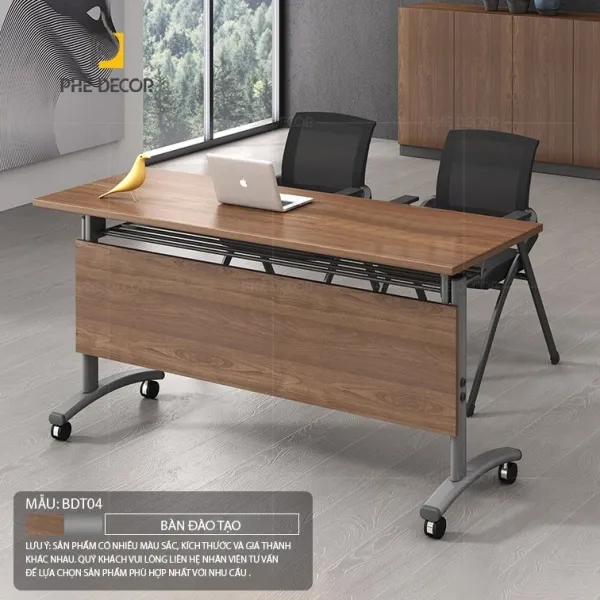 Bàn đào tạo BDT04 có màu sắc đa dạng và thiết kế khung chắc chắn