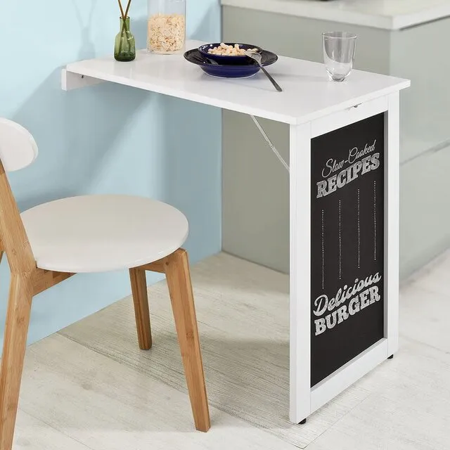 Bàn gấp chữ nhật đơn giản gắn tường