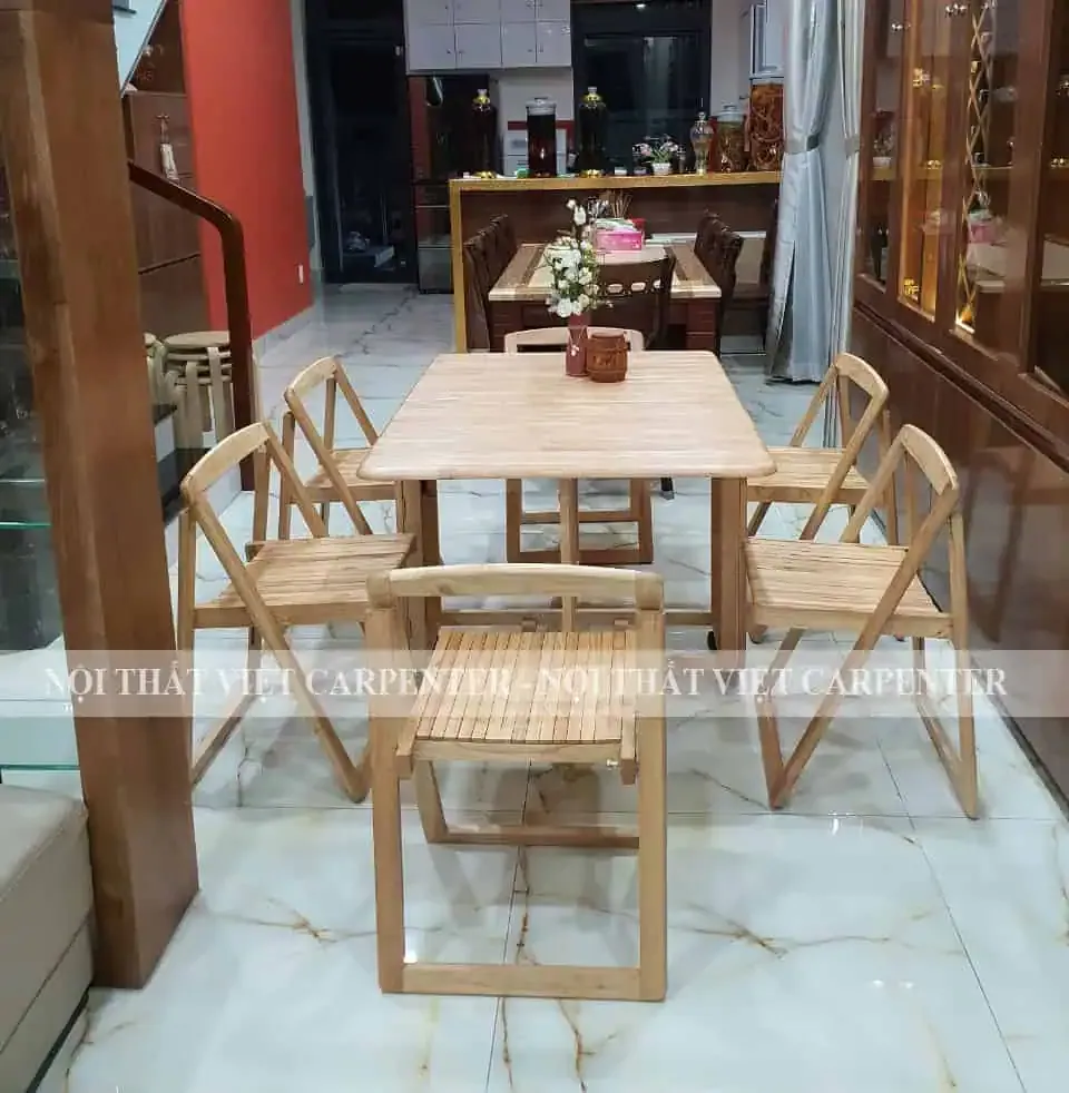 Bàn ghế ăn thông minh xếp gọn giá rẻ giá 2 triệu