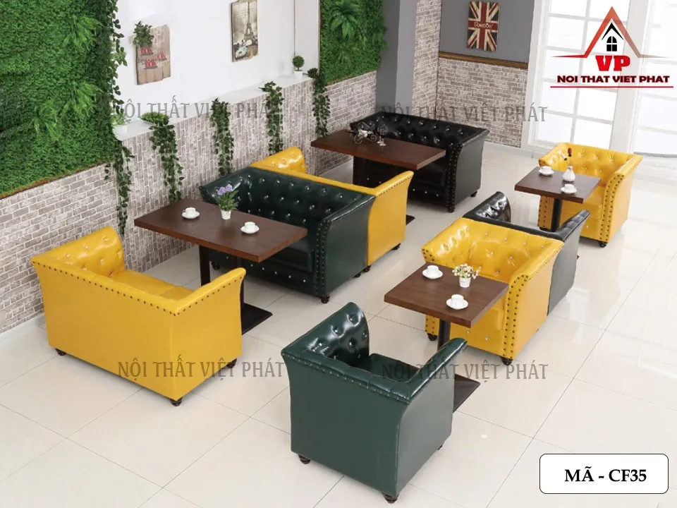 Bàn Ghế Cafe Sofa - Mã CF35-2