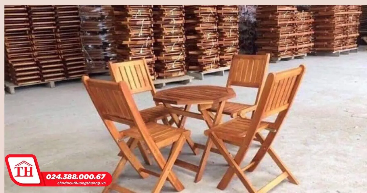 Bàn ghế gỗ sẽ luôn giữ màu đẹp, bền theo thời gian nếu được bảo quản tốt