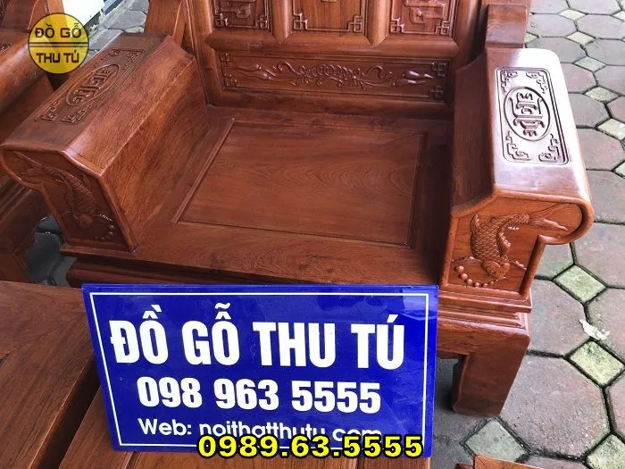 Mẫu bàn ghế gỗ hương loại nhỏ tối ưu không gian