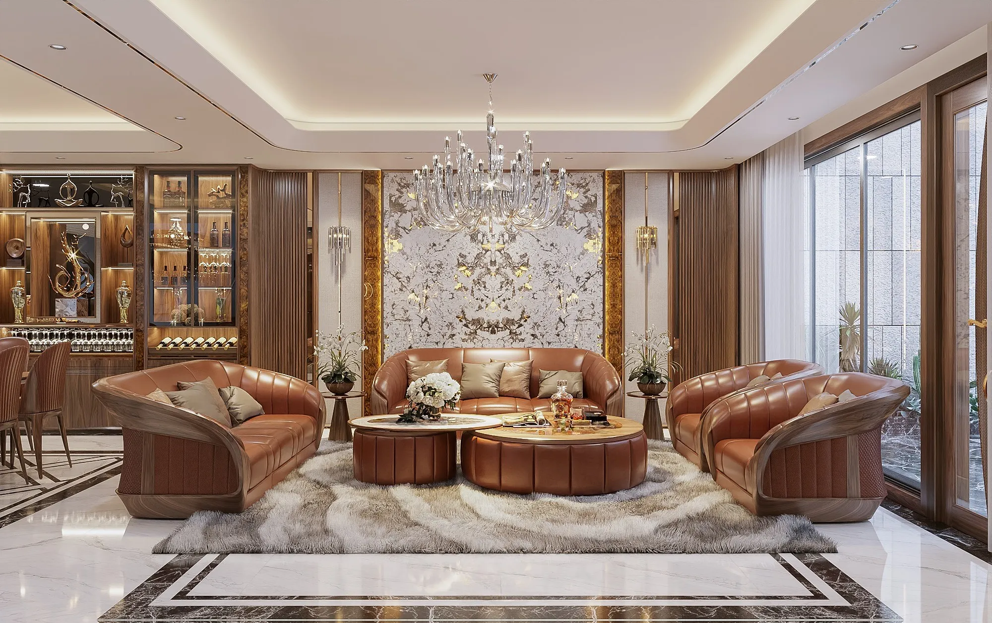 Bàn ghế gỗ óc chó cao cấp, vân gỗ sang trọng, độ bền vượt trội