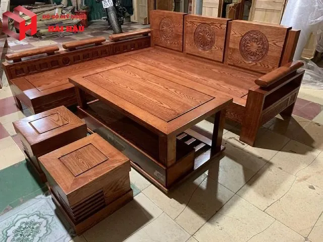 Mẫu bàn ghế gỗ phòng khách