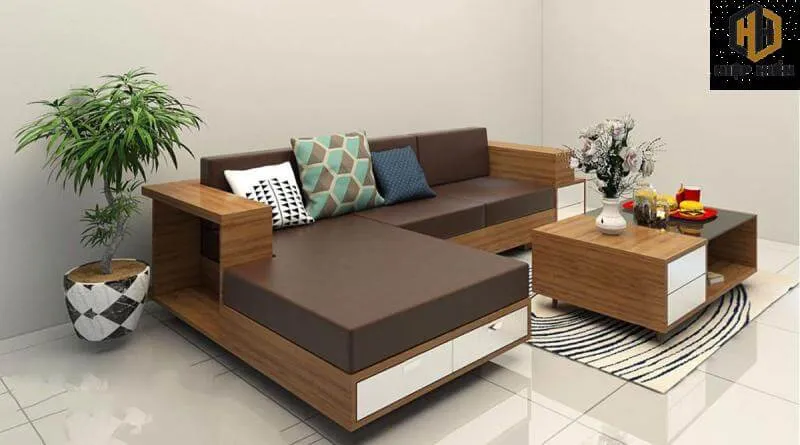 Bộ bàn ghế gỗ nhỏ gọn, thanh lịch, màu sắc trung tính