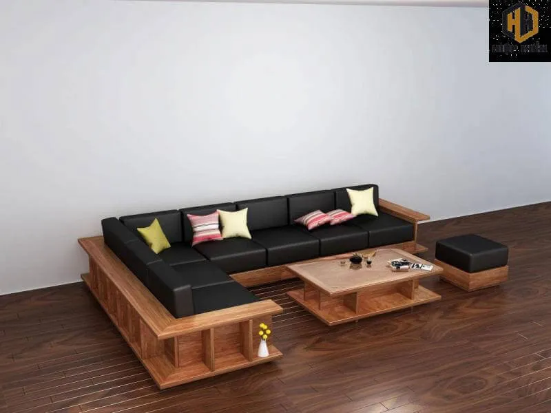 Bộ bàn ghế gỗ phòng khách nhỏ giá rẻ, giá thành hợp lý