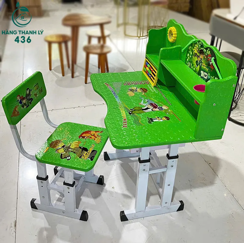 Bộ bàn ghế học sinh cho trẻ mới 95%, nhiều màu