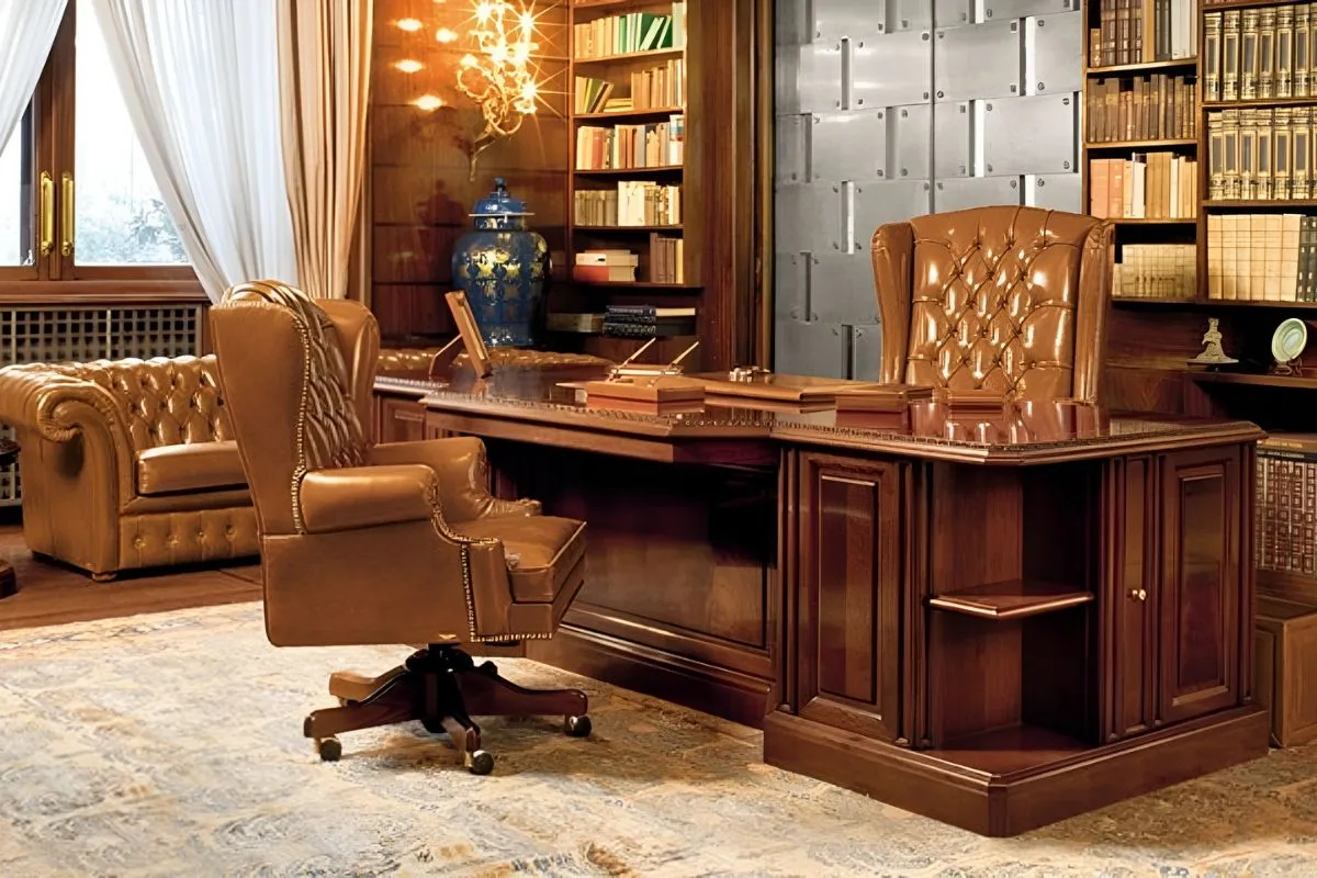 Bàn giám đốc gỗ xoan đào sang trọng