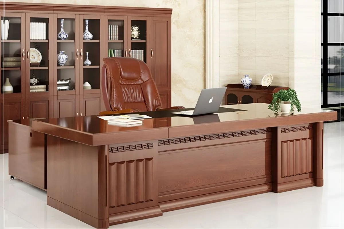 Bàn giám đốc gỗ xoan đào cao cấp