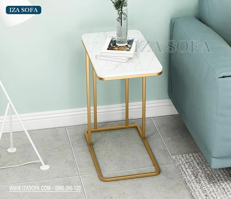 Bàn góc sofa nhỏ gọn tiện lợi cho phòng khách diện tích nhỏ