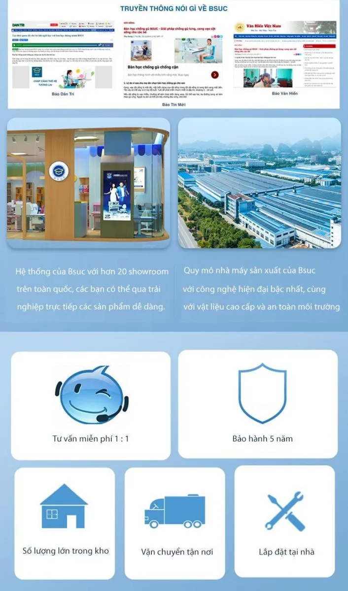 Nếu bố mẹ còn băn khoăn chưa biết nên chọn thương hiệu nào, thì BSUC chính là một gợi ý không thể hoàn mỹ hơn
