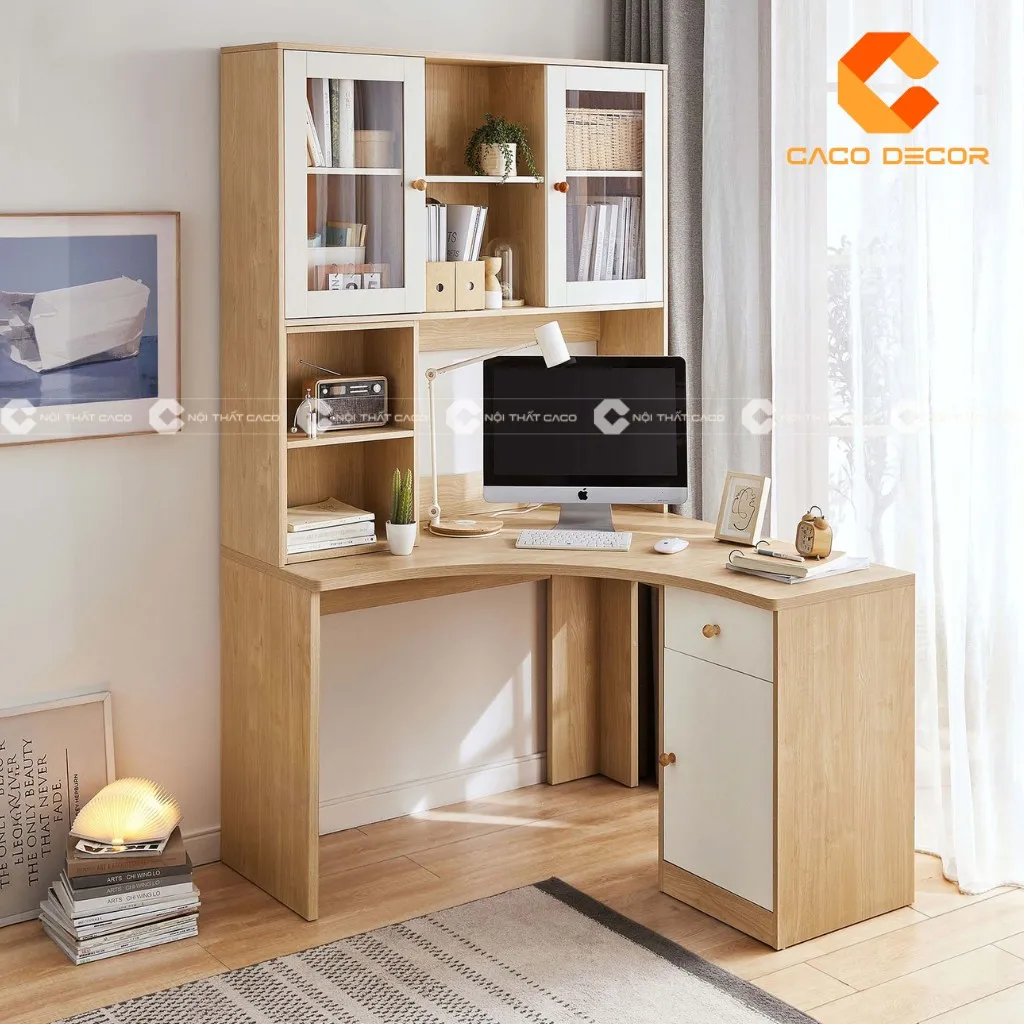 Bàn học kệ sách đẹp ngày càng tiện lợi và đa năng