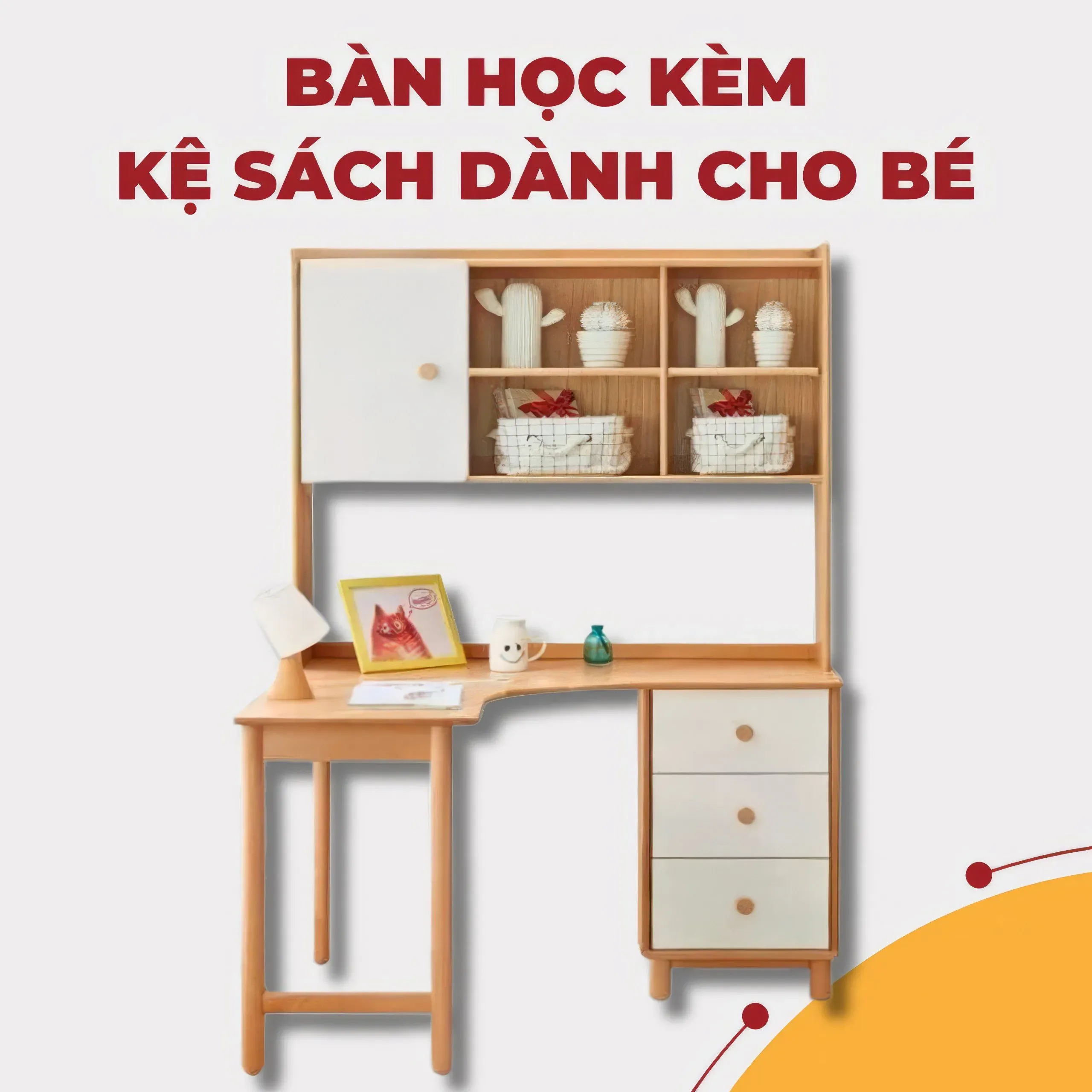 Bàn Học Gỗ Tự Nhiên