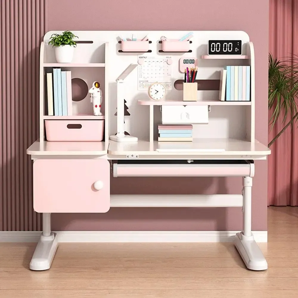 Kích thước bàn học màu hồng theo tiêu chuẩn về độ tuổi