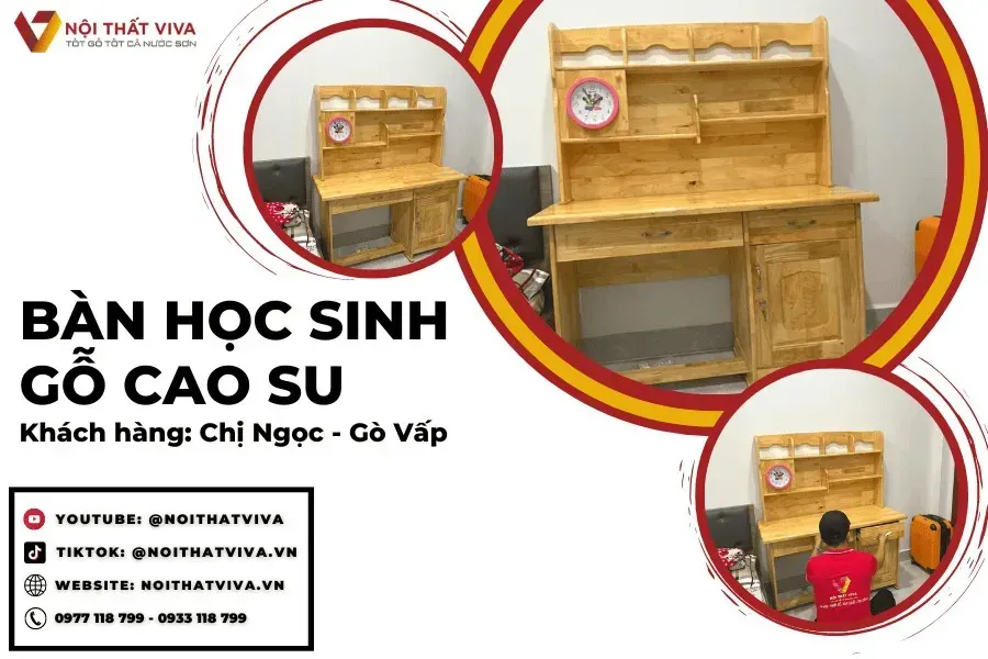 Bàn Học Gỗ Tự Nhiên