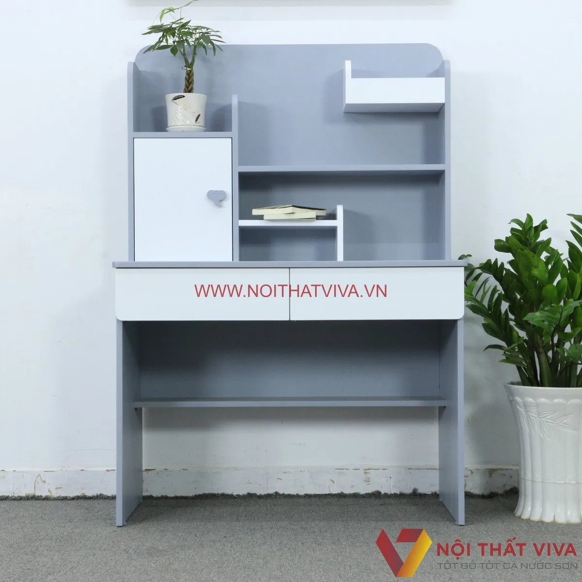 Nội thất cam kết chất lượng, bảo hành 2-5 năm cho bàn học sinh có kệ sách TPHCM