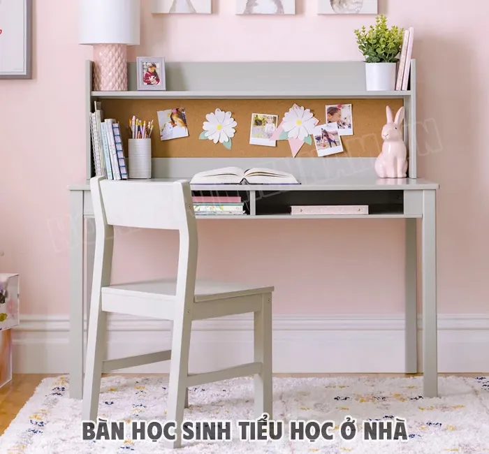 Bàn học góc giúp tận dụng tối đa không gian phòng ngủ