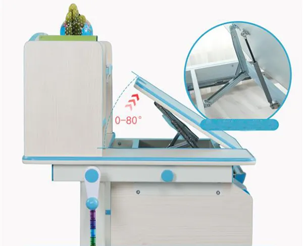 Bàn học chống gù VDT120 màu xanh