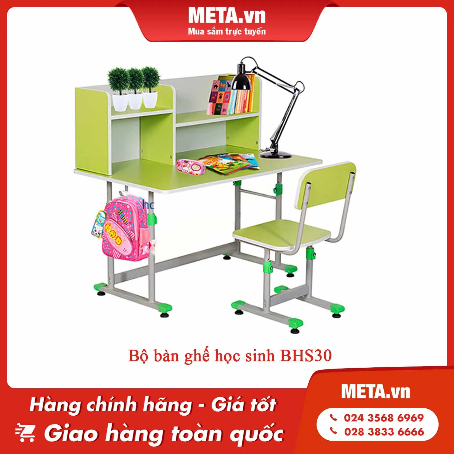 Bộ bàn ghế học sinh BHS30
