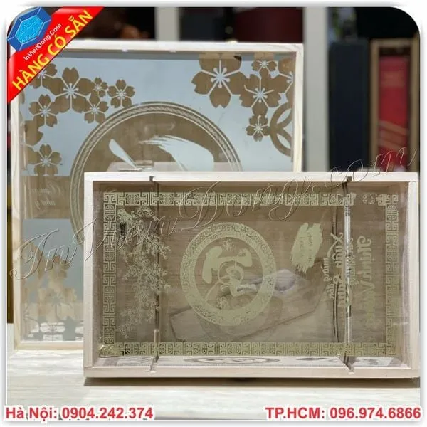 Hộp gỗ đựng quà tết chất lượng cao tại Hà Nội
