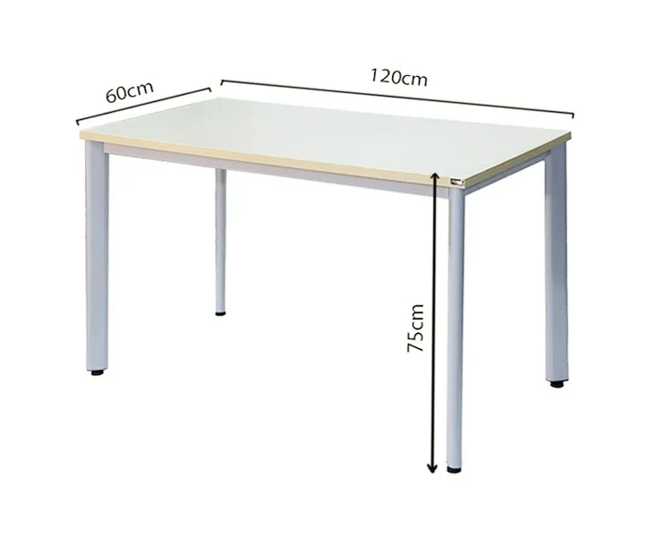 Bàn làm việc chân sắt mặt gỗ tự nhiên