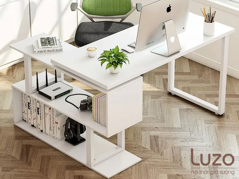 Bàn làm việc chữ L gỗ MDF BCL3