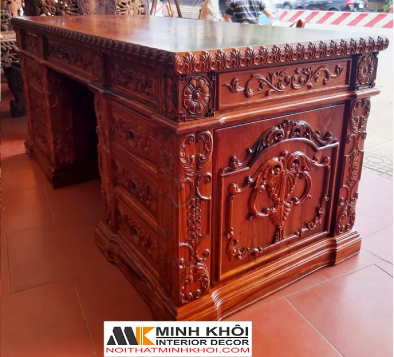 Bàn Giám Đốc Gỗ Sồi OBAMA 1m8 - BLV910