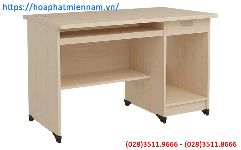 Tham khảo giá bàn làm việc gỗ ép 1m2 máy tính AT202S