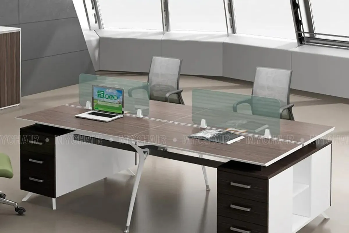 Bàn làm việc cụm 4 chân móng ngựa MC61D