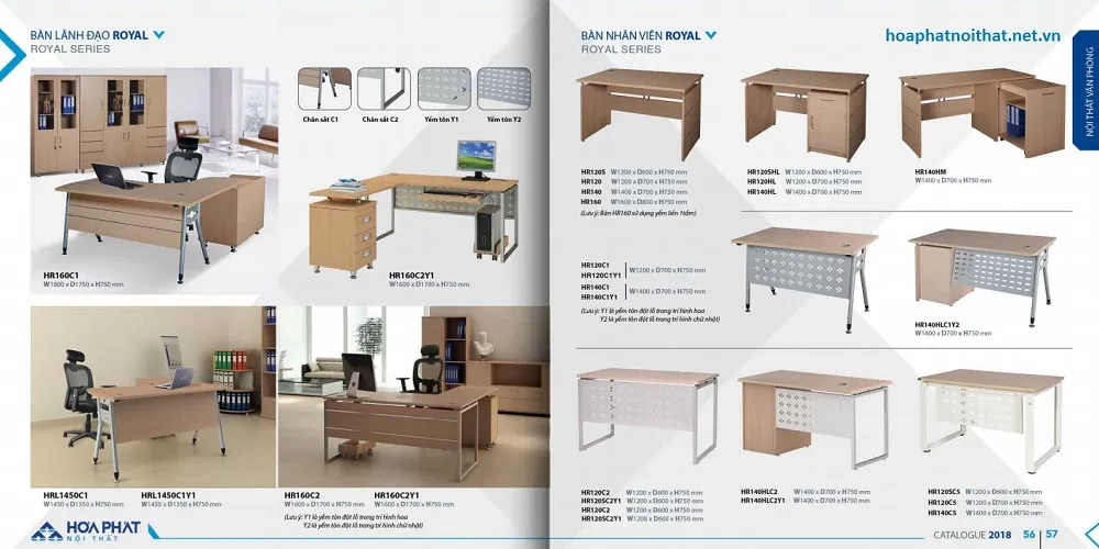 Bàn làm việc đẹp của Hòa phát