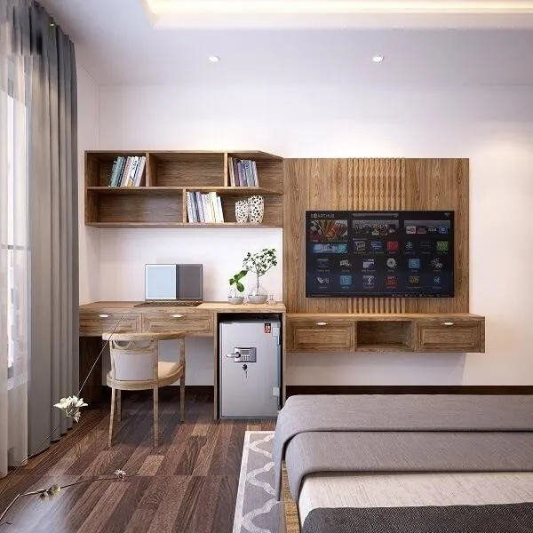 Cách đặt bàn làm việc trong phòng ngủ đơn giản