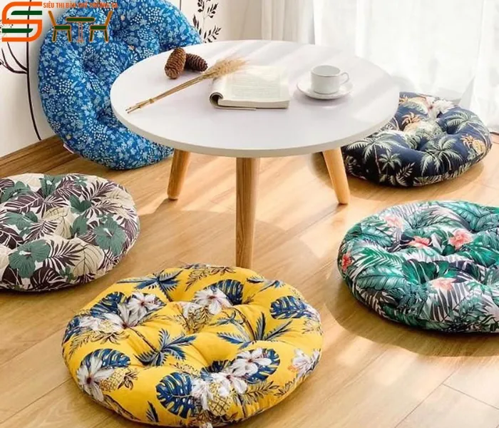 Bàn trà tròn gỗ công nghiệp