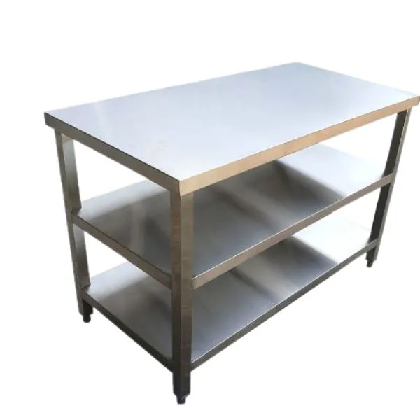 Bàn sơ chế inox 304 3 tầng dài 1m5, bàn bếp công nghiệp thanh lý