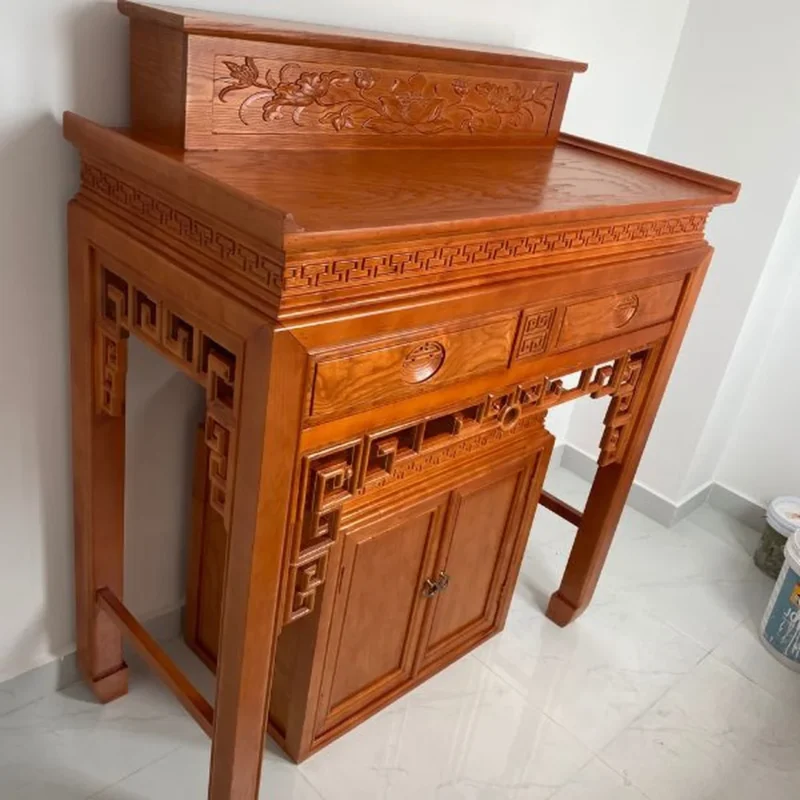 bàn thờ 2 tầng hiện đại treo tường tiết kiệm diện tích